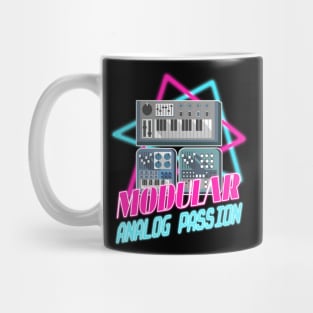 Modular Vaporwave Synthesizer Vintage Retro Analog Love 80th Mug